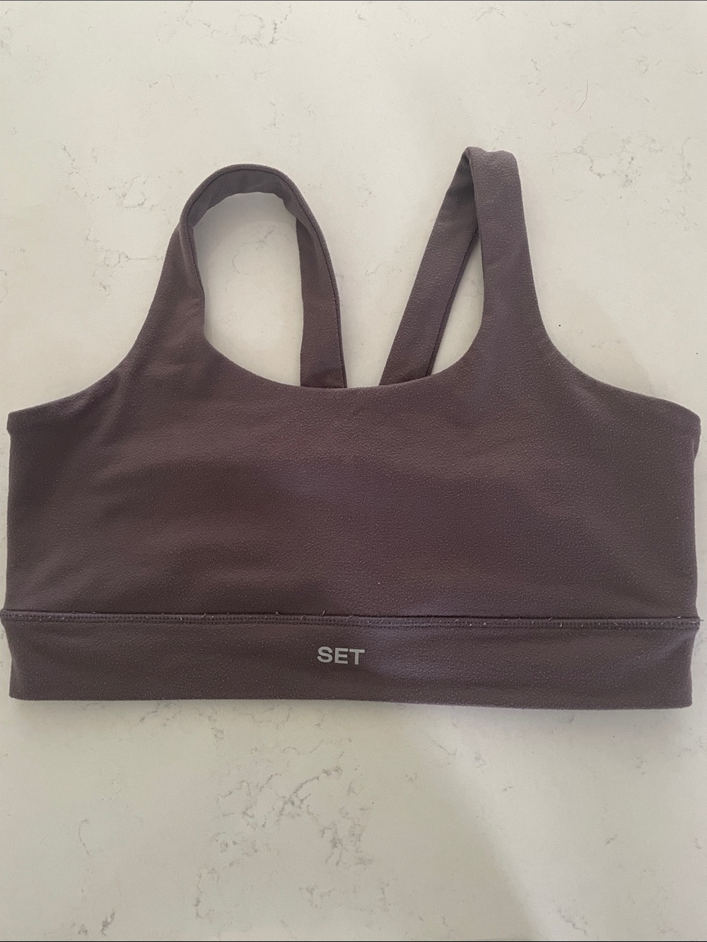 SET Active Seamless Scoop Sports Bra in Deep Taupe